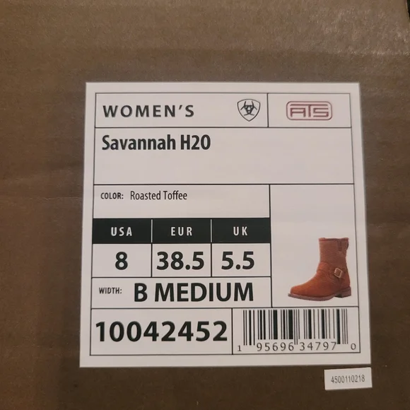 Ariat Savannah H20 - Roasted TOFFEE - Picture 2 of 14